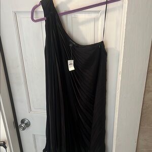 Banana Republic Black Pleated Dress
